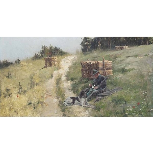 Michael Ancher - Vânător în vacanță, 1892 - 9