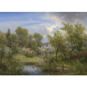 Michael Ancher - Pomi fructiferi înfloriți - 7