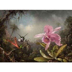 Jean-Leon Gerome - Orhidee cu două păsări 1871 - 6
